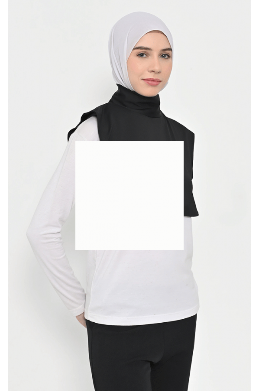 Naura Inner Neck Hijab Black